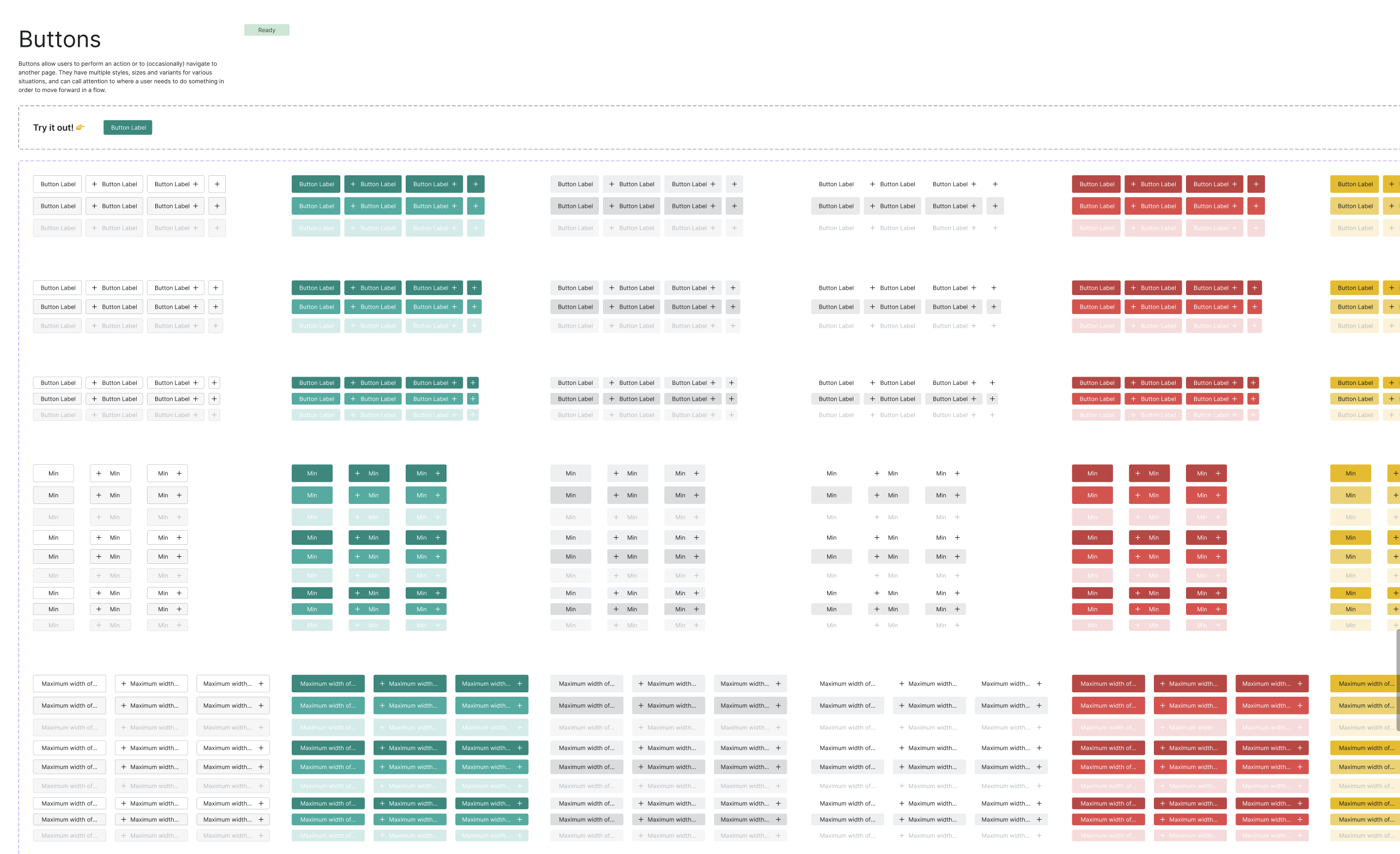 image of buttons in figma